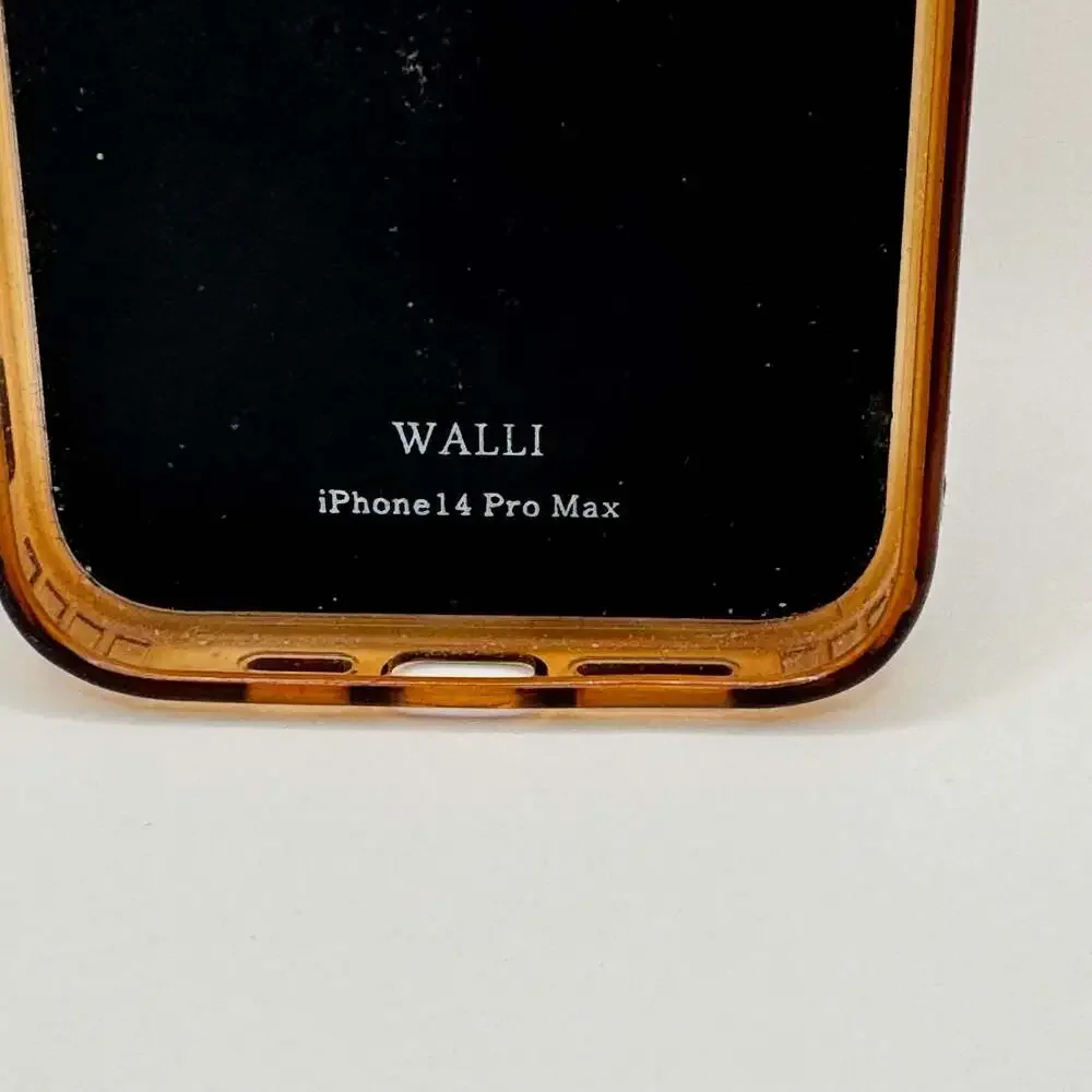 Walli Case for iPhone 14 Pro Max in Black Floral Print with Card Holder and Fing